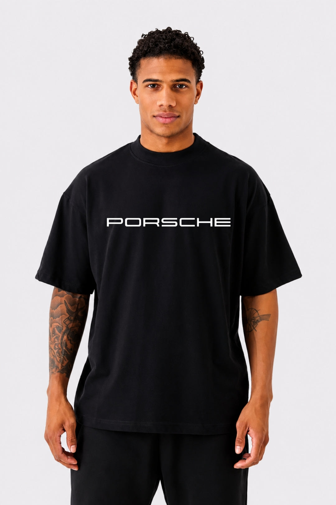 Porsche 911 GT3 RS Oversized Streetwear T-Shirt – White Graphic Tee