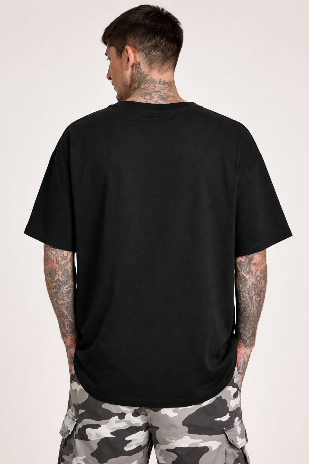 Unlimited Oversized Black Graphic T-Shirt for Men | Premium Streetwear Tee